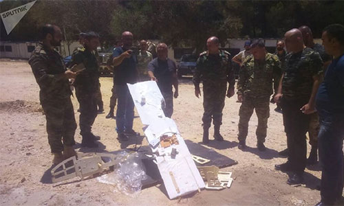 uno de los drones derribados cerca de Hmeymim Militares sirios revelan los detalles de los drones usados cerca de Hmeymim